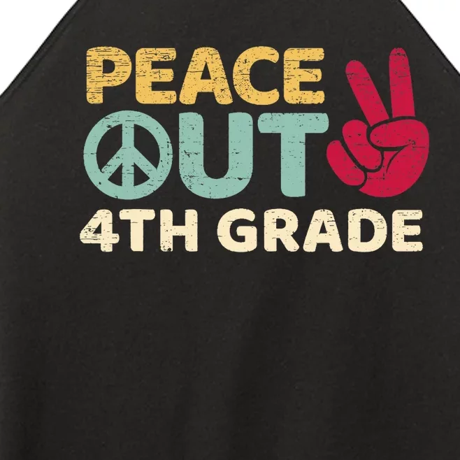 Peace Out 4th Grade Graduation Last Day Of School Women’s Perfect Tri Rocker Tank