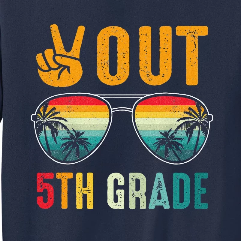 Peace Out 5th Grade Retro Graduation Last Day Of School Sweatshirt