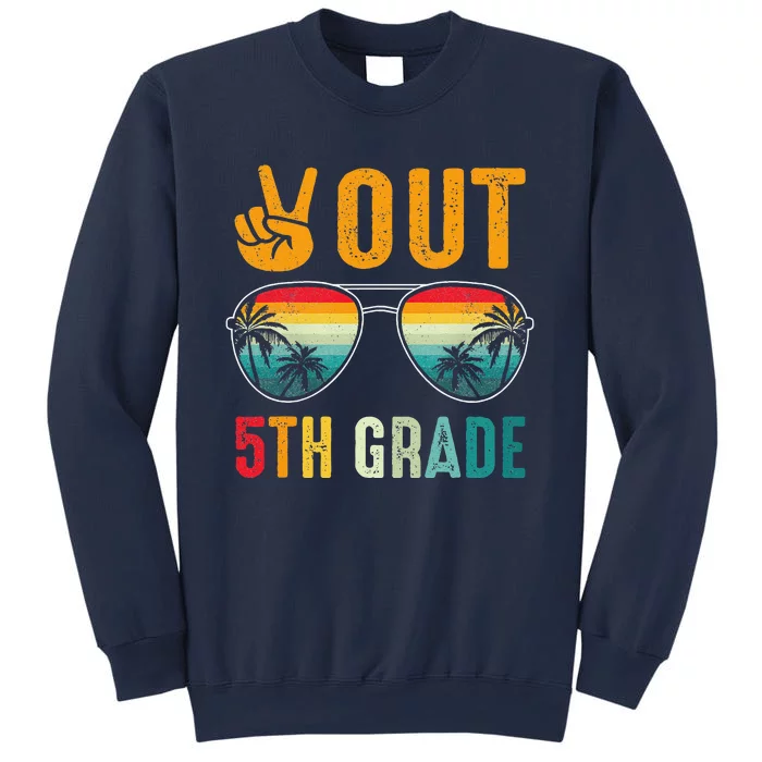 Peace Out 5th Grade Retro Graduation Last Day Of School Sweatshirt