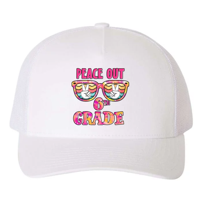 Peace Out 6th Sixth Grade Graduation Last Day Of School Gift Yupoong Adult 5-Panel Trucker Hat