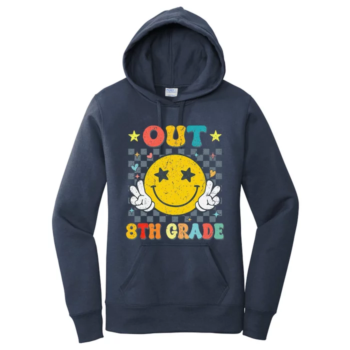 Peace Out 8th Grade Graduate Graduation Last Day Of School Women's Pullover Hoodie