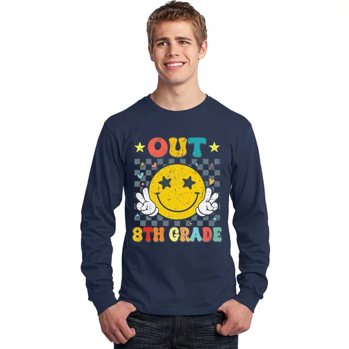 Peace Out 8th Grade Graduate Graduation Last Day Of School Tall Long Sleeve T-Shirt