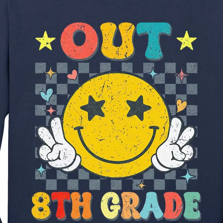 Peace Out 8th Grade Graduate Graduation Last Day Of School Tall Long Sleeve T-Shirt