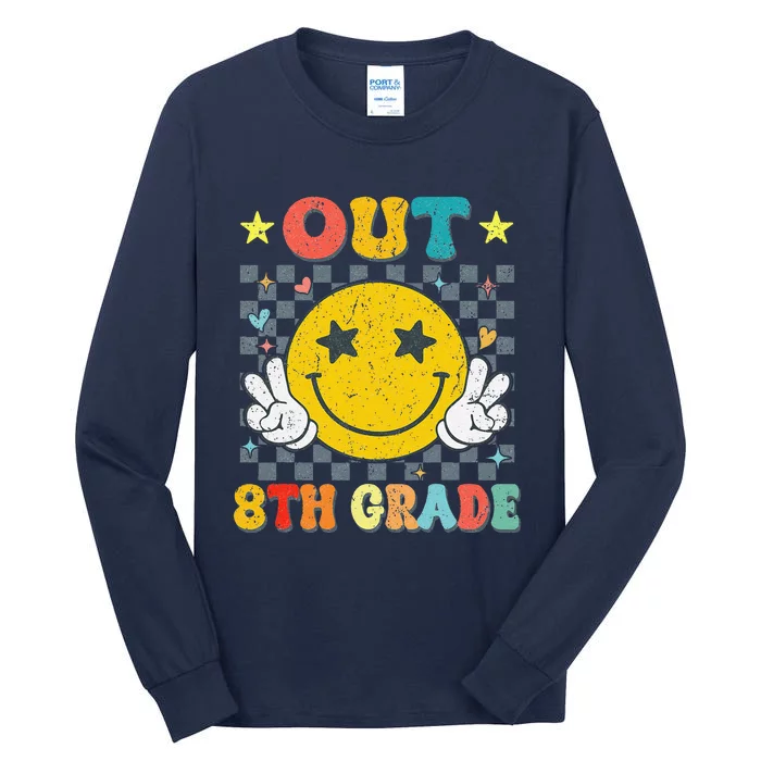 Peace Out 8th Grade Graduate Graduation Last Day Of School Tall Long Sleeve T-Shirt