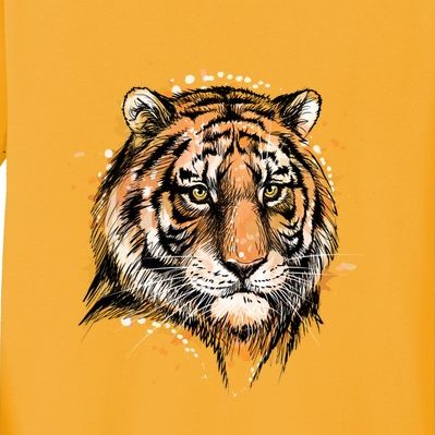 Portrait Of A Tiger Kids Long Sleeve Shirt