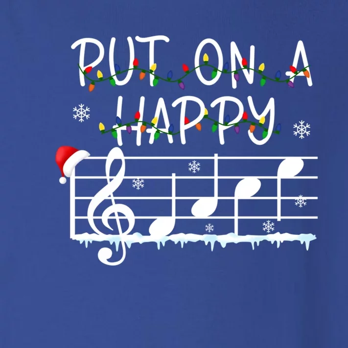 Put On A Happy Music Teacher Gift Toddler Long Sleeve Shirt