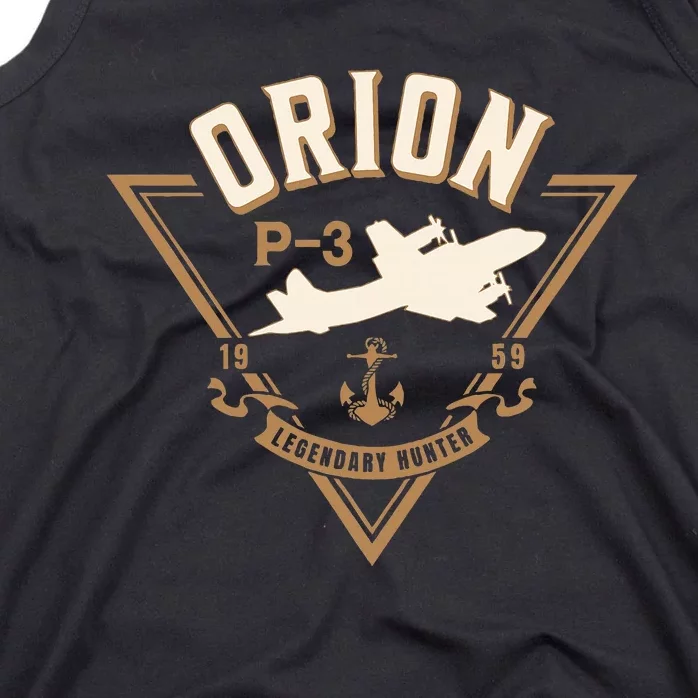 P3 Orion Antisubmarine Warfare Naval Patrol Aircraft Tank Top