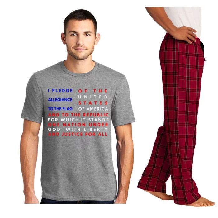 Pledge Of Allegiance Flag Patriotic Independence July 4th Pajama Set