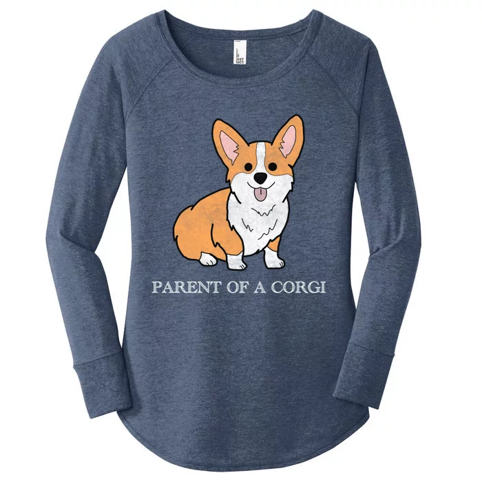 Parent Of A Corgi Pembroke Welsh Corgi Indian Creek Gift Women's Perfect Tri Tunic Long Sleeve Shirt