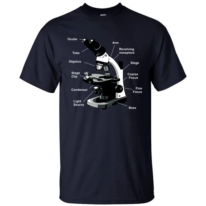 Parts Of A Microscope Tall T-Shirt