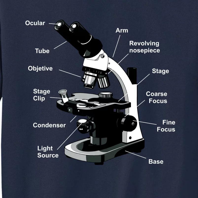 Parts Of A Microscope Tall Sweatshirt