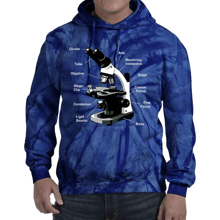 Parts Of A Microscope Tie Dye Hoodie