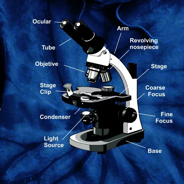 Parts Of A Microscope Tie Dye Hoodie