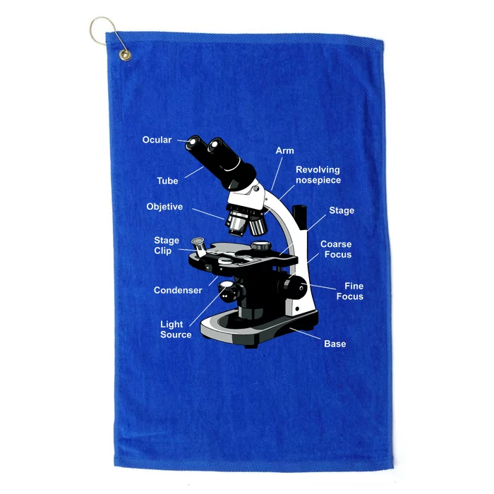 Parts Of A Microscope Platinum Collection Golf Towel