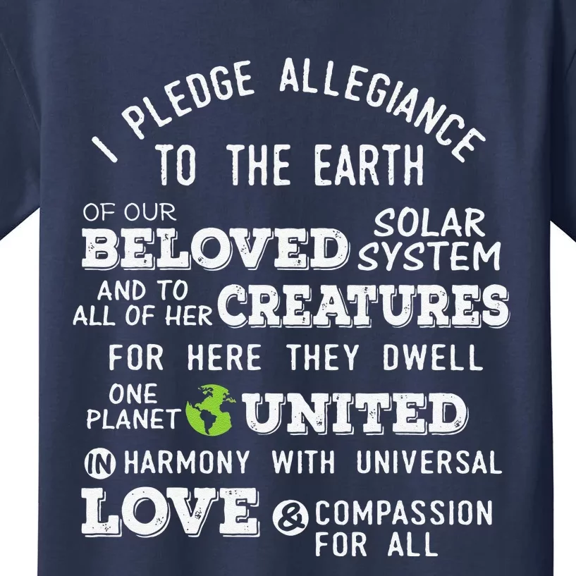 Pledge Of Allegiance Kids T-Shirt