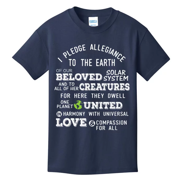 Pledge Of Allegiance Kids T-Shirt