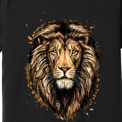 Portrait Of A Lion Premium T-Shirt