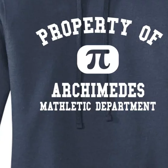 Property Of Archimedes Gift Mathletic Departt Gift Women's Pullover Hoodie