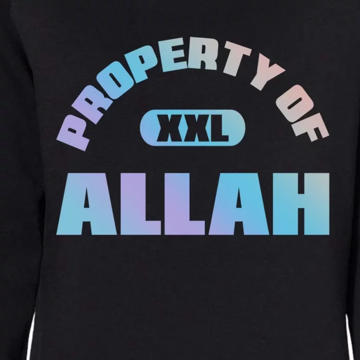 Property Of Allah Islam Muslim Ramadan Kareem Mubarak Mosque Gift Womens California Wash Sweatshirt