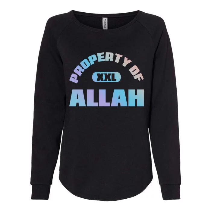 Property Of Allah Islam Muslim Ramadan Kareem Mubarak Mosque Gift Womens California Wash Sweatshirt