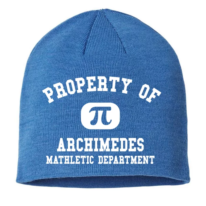 Property Of Archimedes Gift Mathletic Departt Gift 8 1/2in Sustainable Knit Beanie