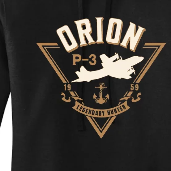 P3 Orion Antisubmarine Warfare Naval Patrol Aircraft Women's Pullover Hoodie