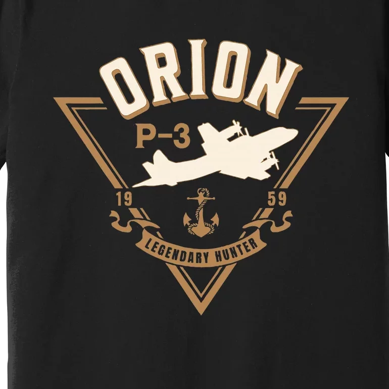 P3 Orion Antisubmarine Warfare Naval Patrol Aircraft Premium T-Shirt