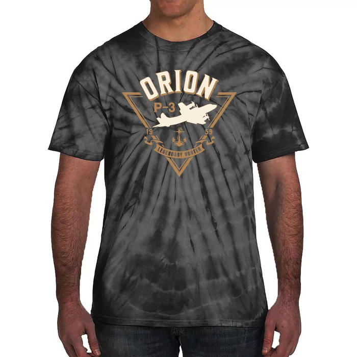 P3 Orion Antisubmarine Warfare Naval Patrol Aircraft Tie-Dye T-Shirt