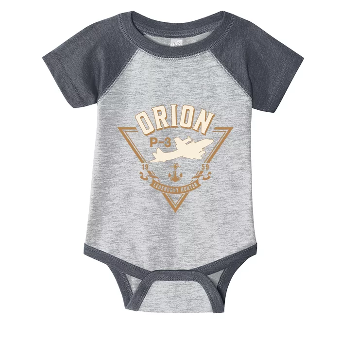 P3 Orion Antisubmarine Warfare Naval Patrol Aircraft Infant Baby Jersey Bodysuit