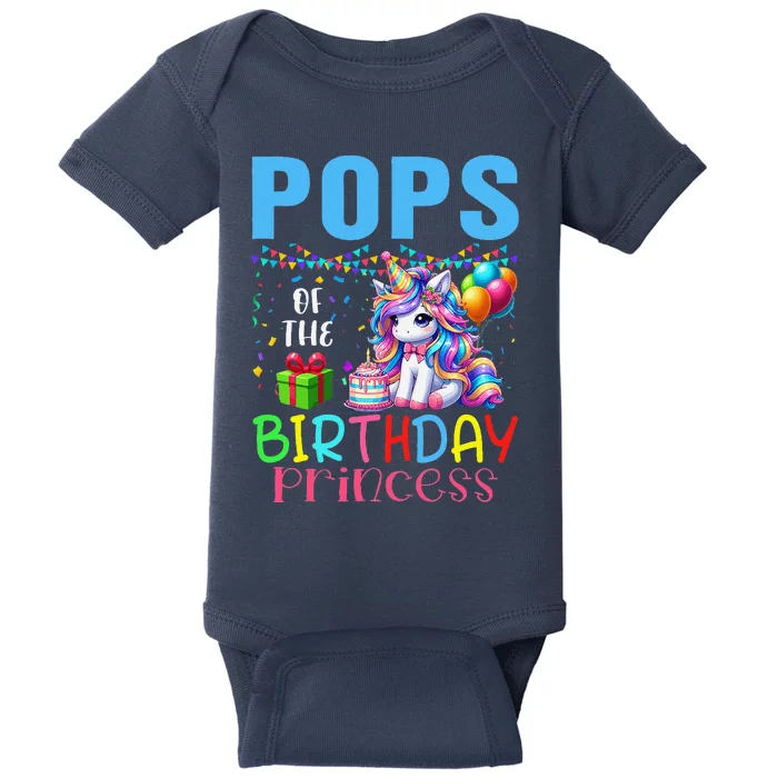 Pops Of Birthday Cute Princess Costume Unicorn Colorful Baby Bodysuit