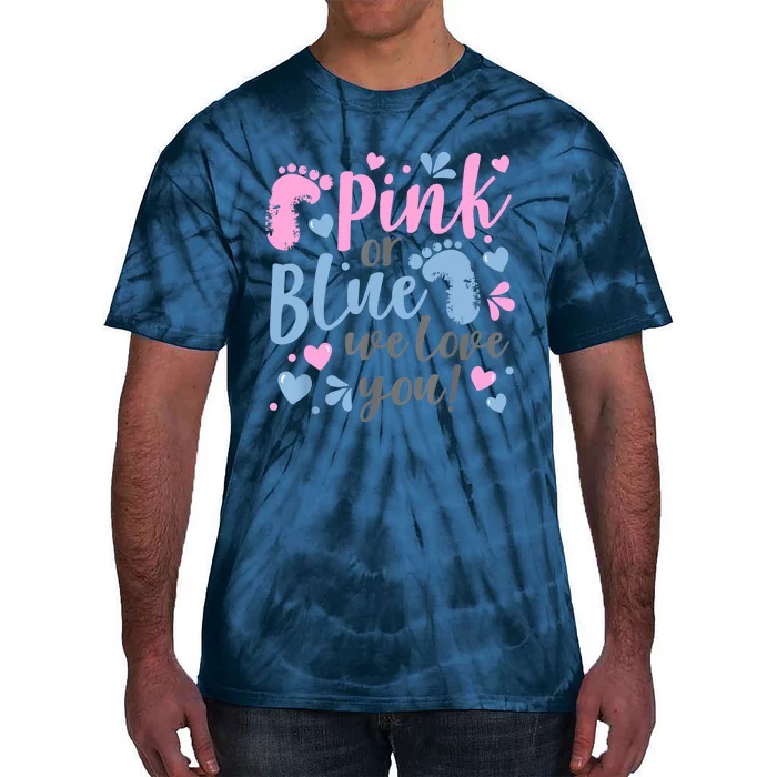 Gender Reveal Tie Dye T-shirt Tie Dye Shirt Baby Shower Shirt Pink and Blue Tie  Dye Shirt Tiedye Clothing Baby Reveal Shirt 