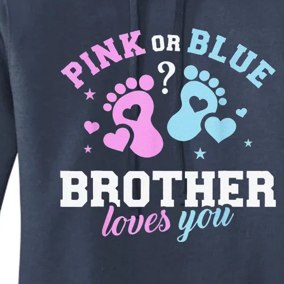 Pink Or Blue Brother Love You Funny Father's Day Women's Pullover Hoodie