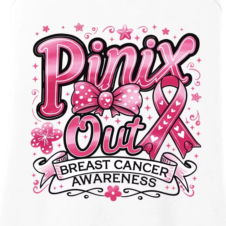 Pinix Out Breast Cancer Awareness Month Ladies Essential Tank