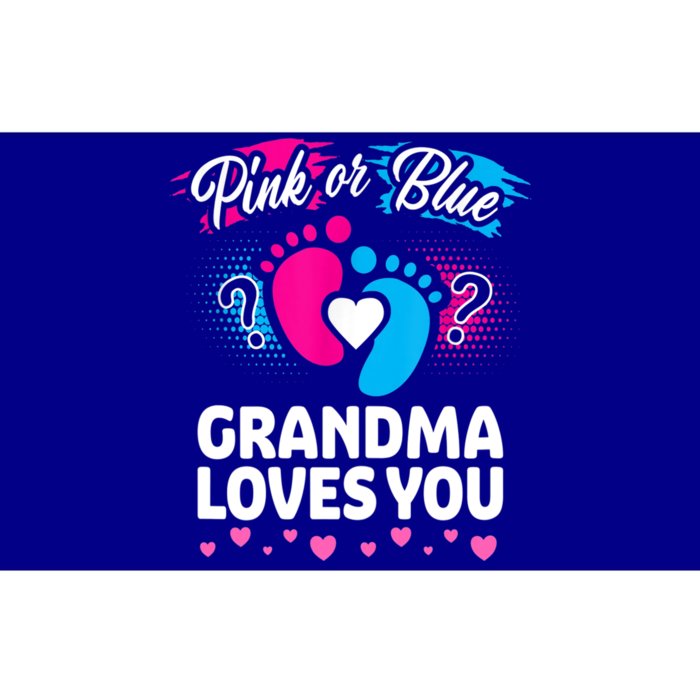 Pink Or Blue Grandma Loves You Gift Gender Reveal Cool Gift Bumper Sticker