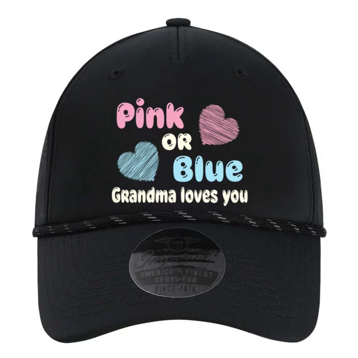 Pink Or Blue Grandma Loves You Funny Gift Gender Reveal Meaningful Gift Performance The Dyno Cap