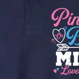 Pink Or Blue Mimi Loves You Gender Reveal Baby Party Softstyle Adult Sport Polo