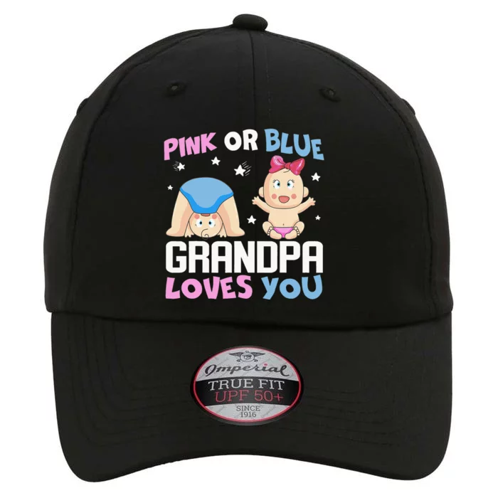 Pink Or Blue Grandpa Loves You Baby Gender Reveal The Original Performance Cap