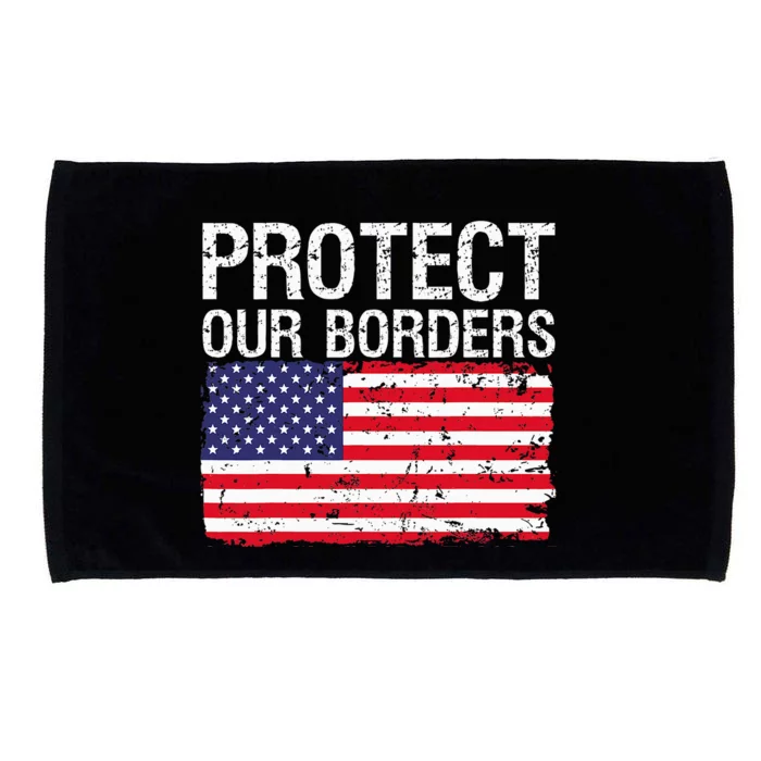 Protect Our Borders Law Enforcement Legal Immigration Microfiber Hand Towel