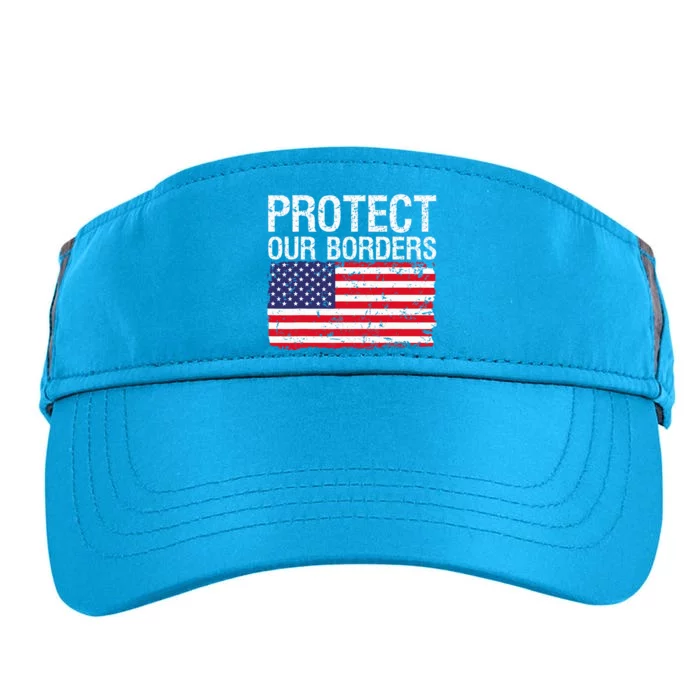 Protect Our Borders Law Enforcement Legal Immigration Adult Drive Performance Visor