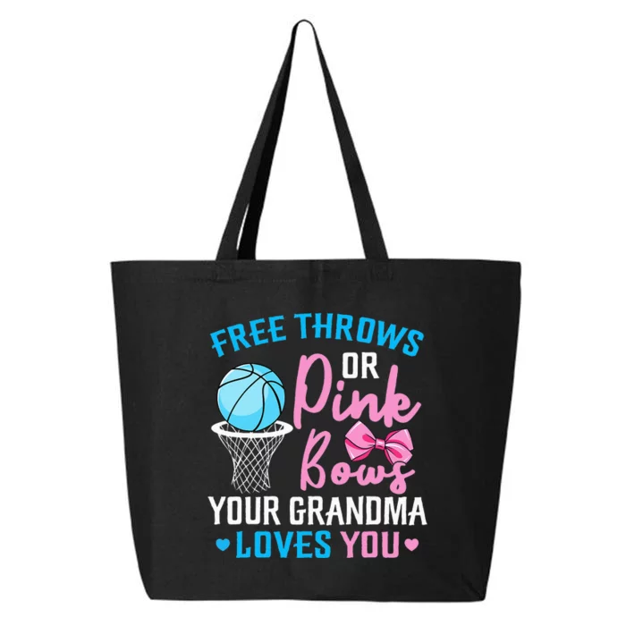 Pink or Blue Grandma Loves You Gender Reveal Mommy 25L Jumbo Tote