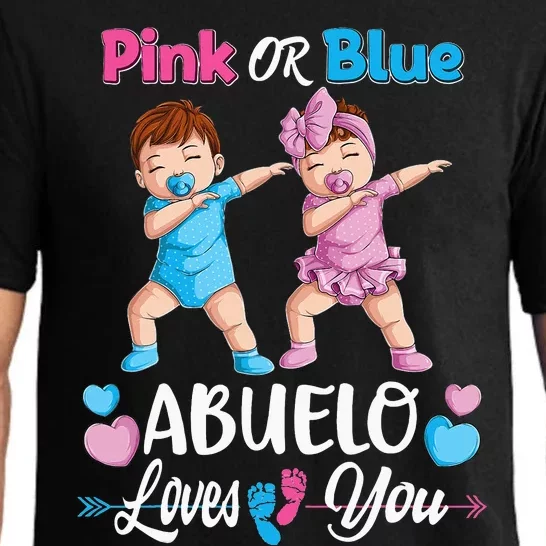 Pink Or Blue Abuelo Loves You Baby Gender Reveal Party Pajama Set