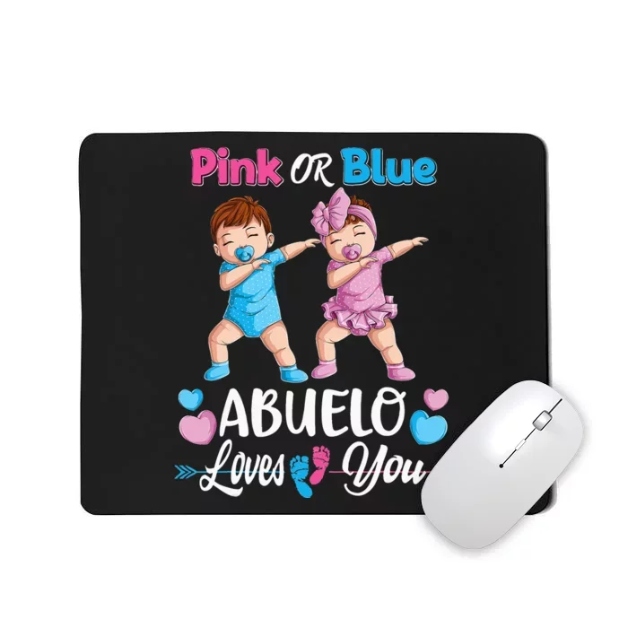 Pink Or Blue Abuelo Loves You Baby Gender Reveal Party Mousepad