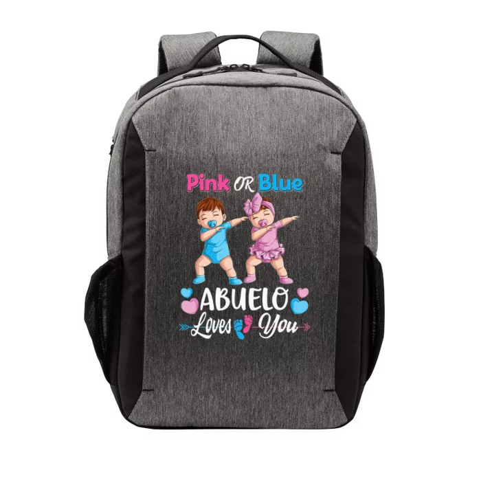 Pink Or Blue Abuelo Loves You Baby Gender Reveal Party Vector Backpack