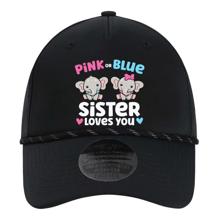 Pink Or Blue Sister Loves You Funny Gender Reveal Performance The Dyno Cap