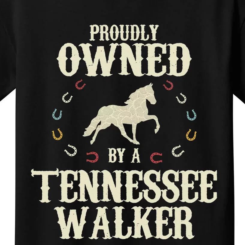 Proudly Owned By A Horse Father Mother Kids T-Shirt