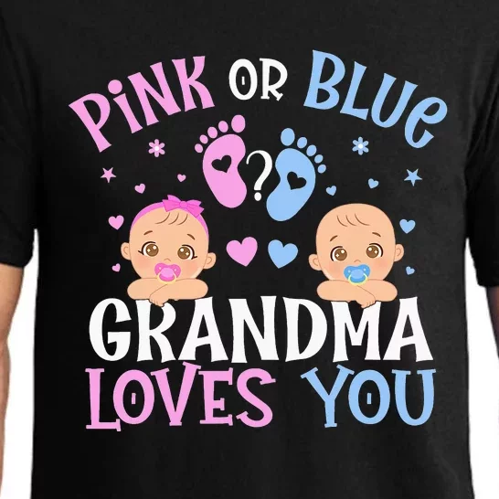 Pink Or Blue Gender Reveal Grandma Loves You Pajama Set