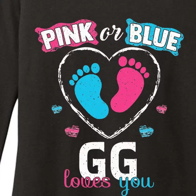 Pink Or Blue GG Loves You Baby Gender Reveal GG Womens CVC Long Sleeve Shirt