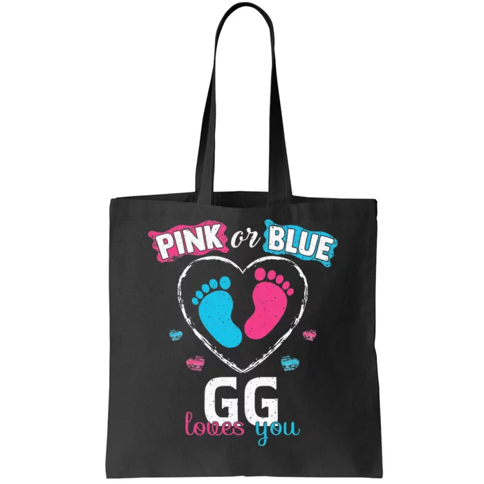 Pink Or Blue GG Loves You Baby Gender Reveal GG Tote Bag