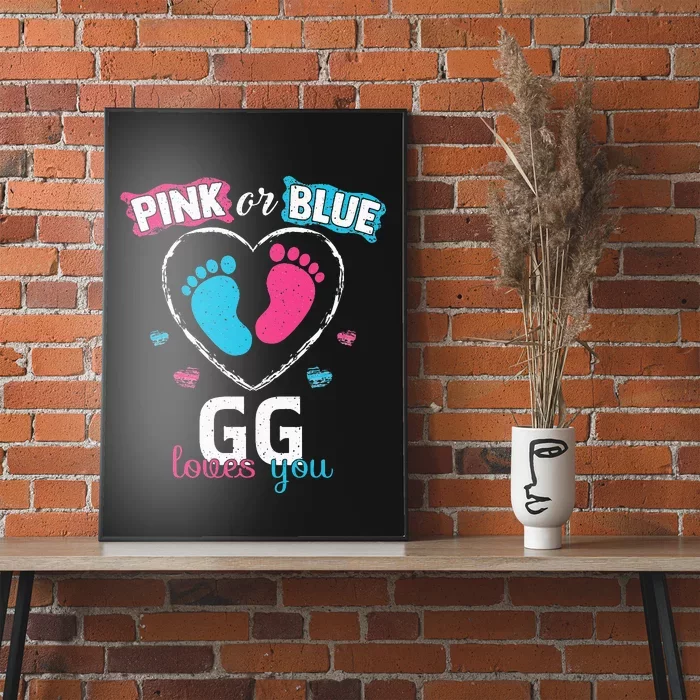 Pink Or Blue GG Loves You Baby Gender Reveal GG Poster