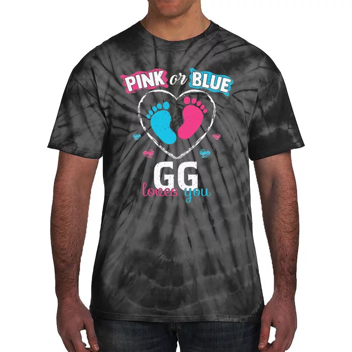 Pink Or Blue GG Loves You Baby Gender Reveal GG Tie-Dye T-Shirt